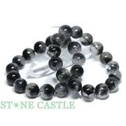 ☆高品質☆【ブレスレット】ブラックルチル聚宝盆 (約15～15.5mm)