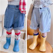 2025春夏子供服 カジュアル系 ゆったり デニムパンツ 韓国風子供服 ボトムス ジーンズ 男女兼用 [80~130cm]