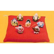 【新登場！ほっこりかわいい！福を招く七福神の縁起物】招福 七福神ザブトン付