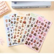 即納 手芸diy用デコレーション 手帳用 貼り付け★粘着シール★立体キャラクターシール 3Dシール