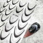 スマイルライングラデーション フレンチライン ブラシアート ネイルシール ネイルステッカー ネイル