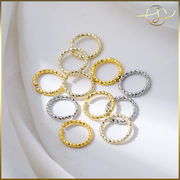 丸カン ひねり ツイスト デザイン丸カン 金メッキ ゴールド DIYパーツ 手芸 基礎金具