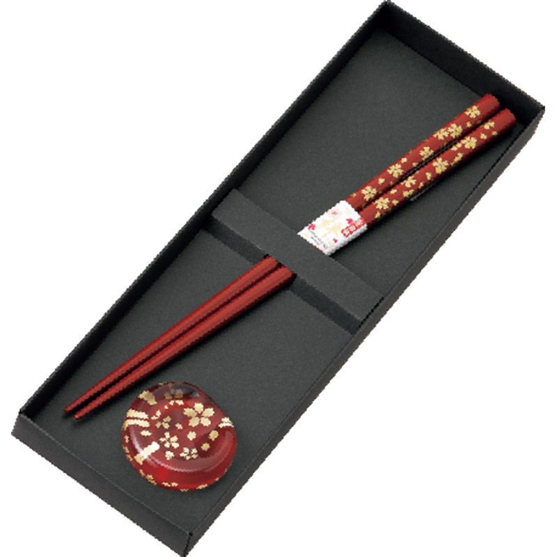 箸・箸置 桜 朱 17014 | 卸売・ 問屋・仕入れの専門サイト【NETSEA】