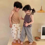 【2024夏新作】韓国風子供服 ベビー服 キッズ 男女兼用 ロングパンツ パンツ