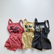 【2023夏】韓国風子供服 ベビー服 キッズ 女の子 キャミソール セットアップ