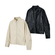 メンズファッション PU ジャケット 男女兼用 ストリート系 防寒アウター 秋冬 2025新作★全2色