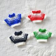 ミニドール用 セーター　ニットトップス　モールドール用お洋服　着せ替えぬいぐるみ　ハンドメイド