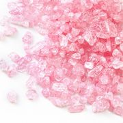 【さざれ 1kg　穴なし】爆裂水晶　クラック水晶 7-9mm　ピンク 浄化　開運　厄除け