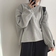 【冬服】韓国風レディース服　　カジュアル　体型カバー　パーカー