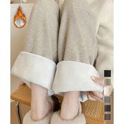 裏起毛ワイドパンツ 裏ボアイージーパンツ