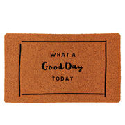 ふかふかテラスマット WHAT A Good Day TODAY　玄関マット/水洗いOK/ベランダ