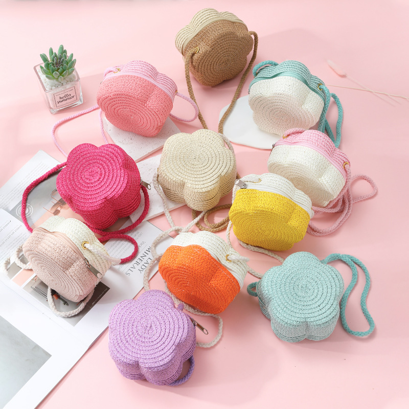 大人気新品 雑貨 ★子供用バッグ★ミニバッグ★草編みバッグ★