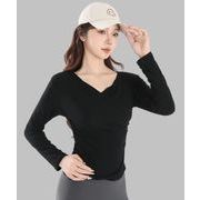 トップス レディース   ヨガ服 スポーツウェア 速乾 フィットネス 長袖