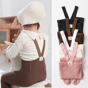 2025春新作 ベビー服男女兼用無地サスペンダーレギンスパンツ全5色