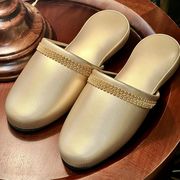 ゴールドスリッパ・金色・風水・ユニセックスタイプ ルームシューズ