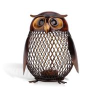 【置き配配送】 貯金箱 フクロウ 置物 おしゃれ 可愛い コイン バンク インテリア オブジェ