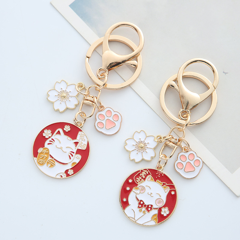 招き猫グッズ 携帯ストラップ キーホルダー 贈り物 携帯ストラップ 和物 縁起物 サクラ バッグチャーム