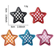 布パッチ刺繍ホットスポットクロスボーダーtemuアイロンホットメルトシュニール刺繍パッチスターグリッ