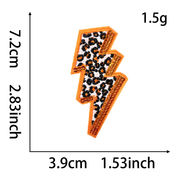 クロスボーダーtemuスポットホットモデル豹紋MAMAアイロン刺繍布貼りdiy帽子バッグ補助材料パッ