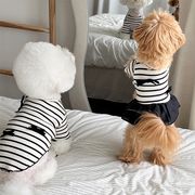 ストライプ 半袖 犬・猫用ベスト 夏の新作 ヨークシャーテリア ビションフリーゼ 犬用ペット服