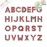 アルファベット 合金パーツ 穴あり DIY ラインストーン キーホルダーパーツ 手芸 アクセサリー材料 ビーズ