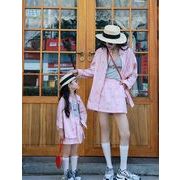 【2025夏新作】韓国風 ins子供服 ★韓国風★親子服★シャツコート+スカート★ 90cm-140cm/M