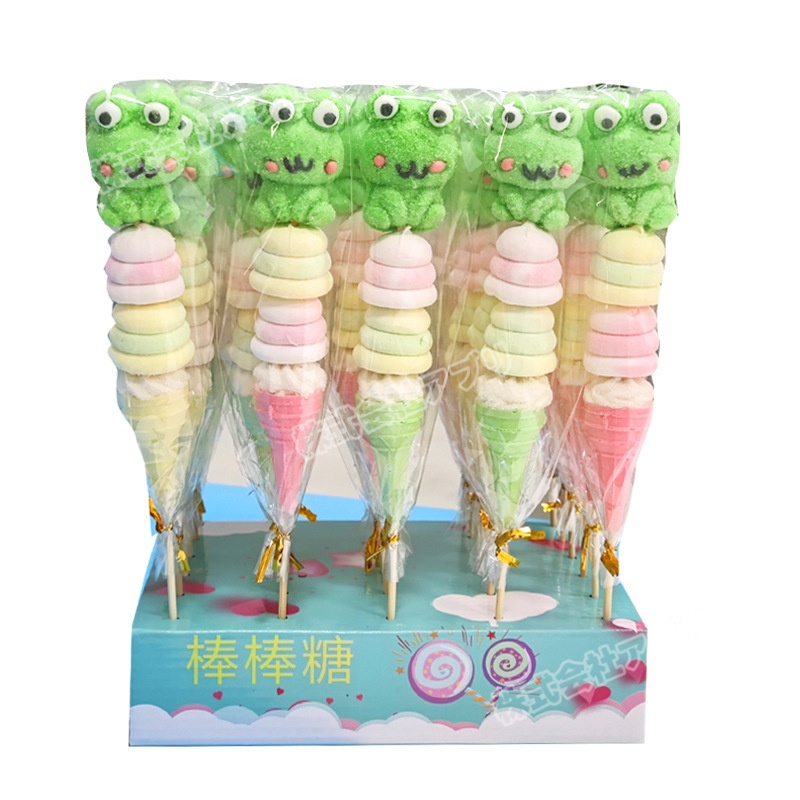 【30本入り】マシュマロ 蛙マシュマロ 綿菓子 人気 SNS 飴 韓国 ソフトキャンディ カエル 可愛い