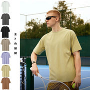 メンズ 2025春夏新作 無地 アウトドアスポーツTシャツ 通勤用 速乾サイクリングトップス★全7色