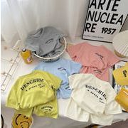 【2025夏新作】韓国風子供服★キッズ服★半袖Tシャツトップス+ズボン★2点セット可愛い 5色   80cm～140cm