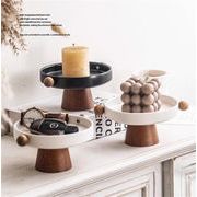 このお値段なら納得 北欧風インテリア ヴィンテージ調 キャンドルホルダー 高脚トレー