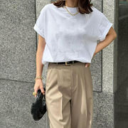 シャツ tシャツ Tシャツ 半袖シャツ トップス レディース 無地 ラウンドネック カジュアル