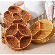 クーポン使用可能 激安セール 北欧風 多仕切り収納バスケット 野菜果物 お菓子 鍋具材分類に 軽量耐荷重