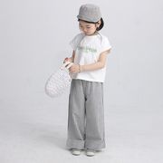 CHUNZ☆2025SS ストライプ 捲りパンツ 親子コーデ