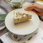 INS 韓国 食器 ケーキ皿  皿 器 小皿 取り皿 モダン 食卓 キッチン 陶器 洋食器 和食器