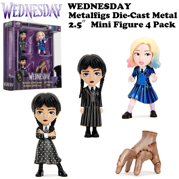 METALFIGS Diecast Figure WEDNESDAY 4-Pack【ウェンズデー フィギュア