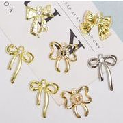 diyチャーム メタルパーツ アクセサリーパーツ リボン ハンドメイド ピアスパーツ 可愛い