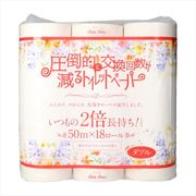 圧倒的に交換回数が減るトイレットペーパーシュシュ１８ロールダブル２倍巻き