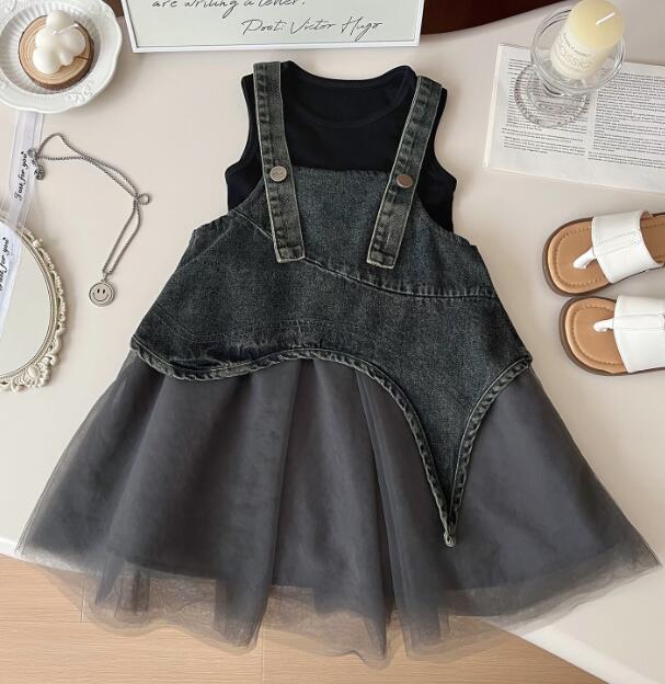 2024★子供服★カジュアル★キッズ服★セットアップ★タンクトップ＋スカート★韓国風★90-140ＣＭ