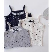 2025新作 キッズ服　BS　トップスキャミソール　ガーターシャツ　73-120CM　3色