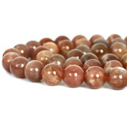 オレンジムーンストーン【丸玉】12mm【天然石 ビーズ パワーストーン】