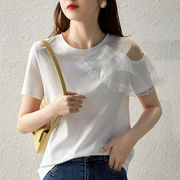 【新作】春夏トップス半袖Tシャツデザインファション