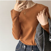【秋】カットソー 長袖 Tシャツ トップス シンプル