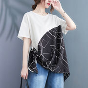 【新作】春夏不規則トップス半袖Tシャツカジュアル