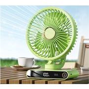 2025年新品　超人気携帯扇風機　ナイトライト付き小型扇風機 5段風量 熱中症対策