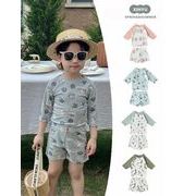 韓国風子供服★子供水着★キッズ水着★2点セット★上着+パンツ★子供用★水着★4色80-130