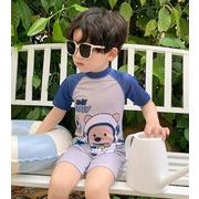 2025夏新作 男の子 半袖連体水着  水泳服砂浜 海水着 子供用水着  ワンピース水着  90-140cm