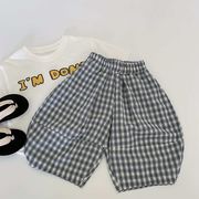 2025春夏子供服 シンプル ショートパンツ 韓国風 キッズ服 ボトムス スラックス カジパンツ [90~140cm]