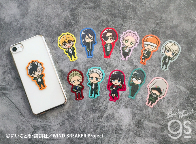 WIND BREAKER グリッターSD ダイカットステッカー 梶蓮 人気 漫画 ミニ