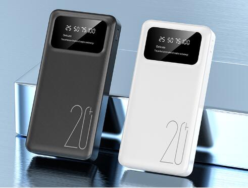 モバイルバッテリー 大容量 30000mAh  軽量 スマホ 充電器  LED残量表示  急速充電  照明機能付き