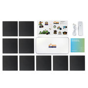 SolarBrick マグネット式組み立てソーラー充電器 パネル9枚(ブラック)セット S
